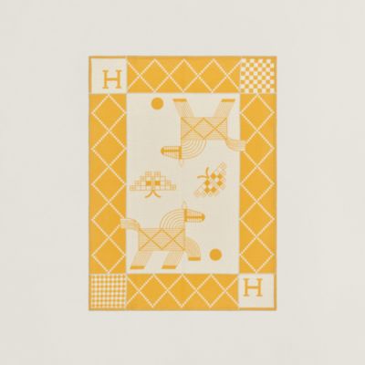 Animaux Blocks washcloth - Purple | Hermès Mainland China